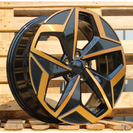 R19x7.5 5X112 ET 50 57.1 I5649 Black Polished Cooper (MBC) For VW (Z5) (For ID.3)