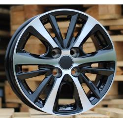 R15x5.5 4X100 ET 44 54.1 I6072 Black Polished (MB) For TOYOT (K7)