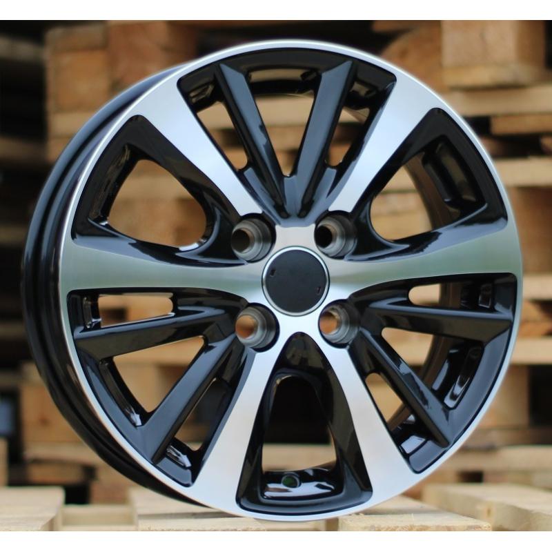 R15x5.5 4X100 ET 44 54.1 I6072 Black Polished (MB) For TOYOT (K7) R15x5.5 4X100 ET 44 54.1 I6072 Black Polished (MB) For TOYOT (K7)