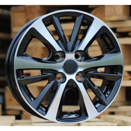 R15x5.5 4X100 ET 44 54.1 I6072 Black Polished (MB) For TOYOT (K7)