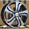 R15x6 4X100 ET 53 56.1 L1236 Black Polished (MB) For HOND (P1)