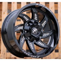 R20x10 5X127 ET M12 78.1 L1449 Black (BL) For 4X4 (K3) (Milling)