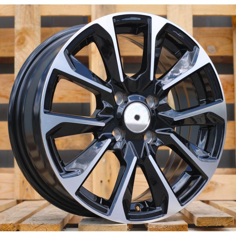 R15x6 4X100 ET 40 60.1 L1666 Black Polished (MB) For RACIN (P1+Z5) R15x6 4X100 ET 40 60.1 L1666 Black Polished (MB) For RACIN (P1+Z5)