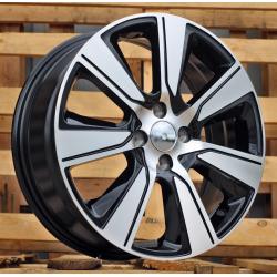 R17x6.5 4X100 ET 45 60.1 L1671 Black Polished (MB) For RACIN (P1)