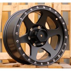 R16x8 6X139.7 ET 0 110.1 L2016 Black Half Matt (BLHM) For 4X4 (P1)