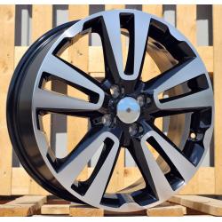 R17x6.5 4X100 ET 43 60.1 L2093 Black Polished (MB) For RACIN (K3)