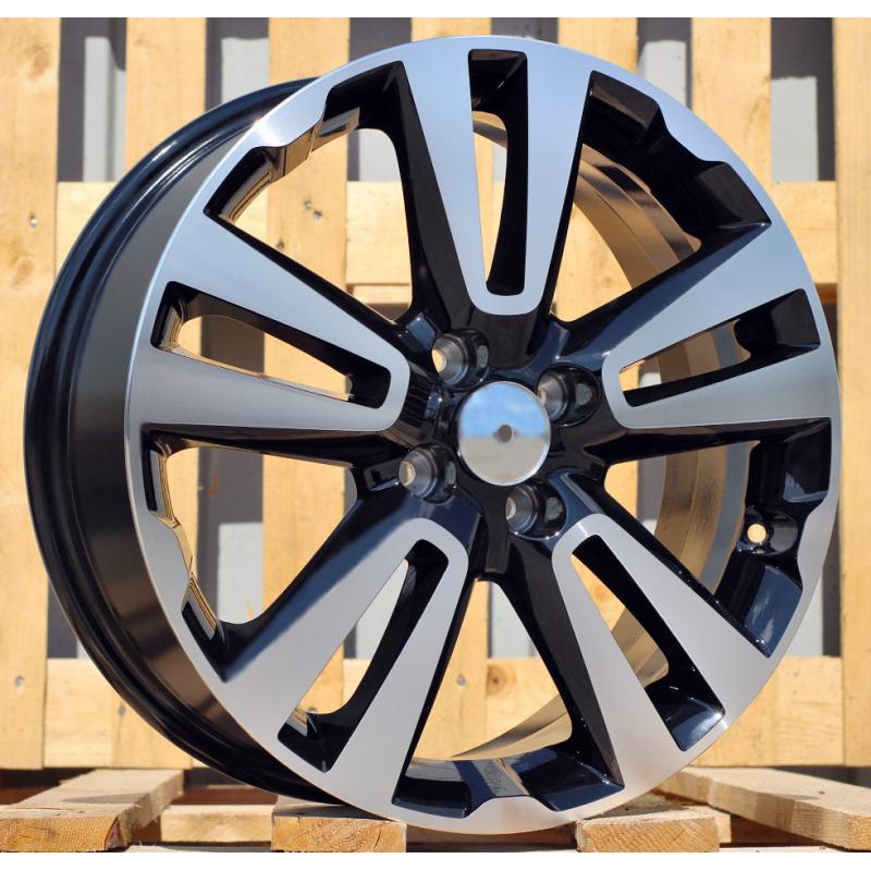 R17x6.5 4X100 ET 43 60.1 L2093 Black Polished (MB) For RACIN (K3) R17x6.5 4X100 ET 43 60.1 L2093 Black Polished (MB) For RACIN (K3)