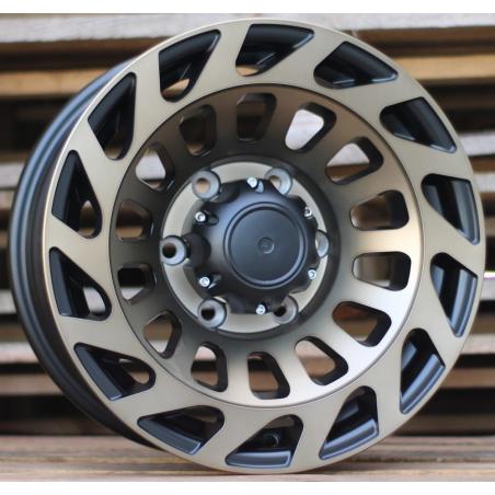 R15x8 5X139.7 ET 0 110.1 L2143 Black+Bronze Polish (BLBR) For 4X4 (P1)