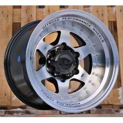 R16x8 5X127 ET 0 87.1 L2156 Black Polished (MB) For 4X4 (P1)