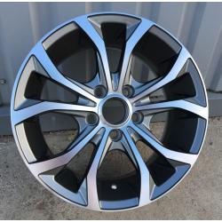 R15x6.5 5X105 ET 40 56.6 LU250 (250156556M) Grey Polished (MG) For RACIN (K3) ((AKC 40 Eur))