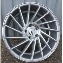 R19x9.5 5X120 ET 38 72.6 LU589 (M7R) Polished Silver (MS) For RACIN (K7) ((AKC 60 Eur) Style Vossen (Right side))