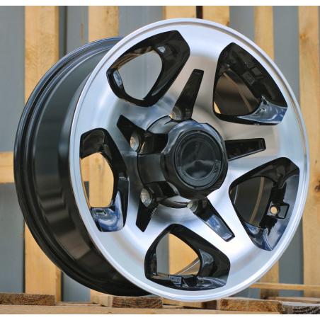 R16x7 5X150 ET 0 110.5 LU953 Black Polished (MB) For RACIN (K3)