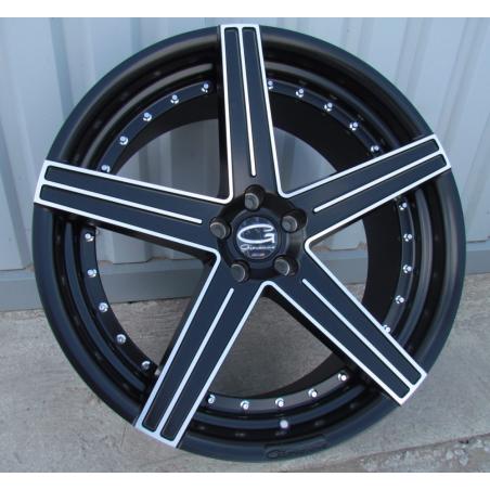 R22x10.5 5X120 ET 35 74.1 LU960 (9602210512M) Black Polished (MB) For BMW (K3) ((Rear+Front) Giovanna (AKC 140 Eur))