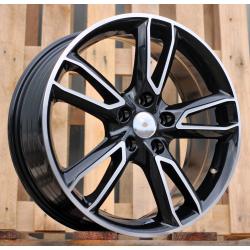 R18x7.5 5X114.3 ET 48 67.1 M502 (FR560) Black Polished (MB) For MAZDA (P1)