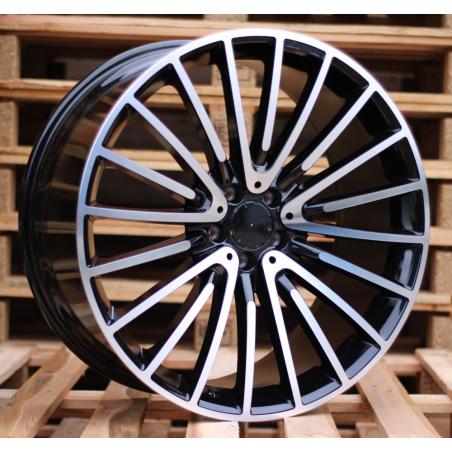 R22x10.5 5X112 ET 40 66.6 MR532 (IN0235) Black Polished (MB) For MER (K7+P1) (REAR+FRONT)