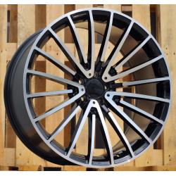 R21x10 5X112 ET 40 66.6 MR532 (BY1779) Black Polished (MB) For MER (Z1) (Rear+Front)