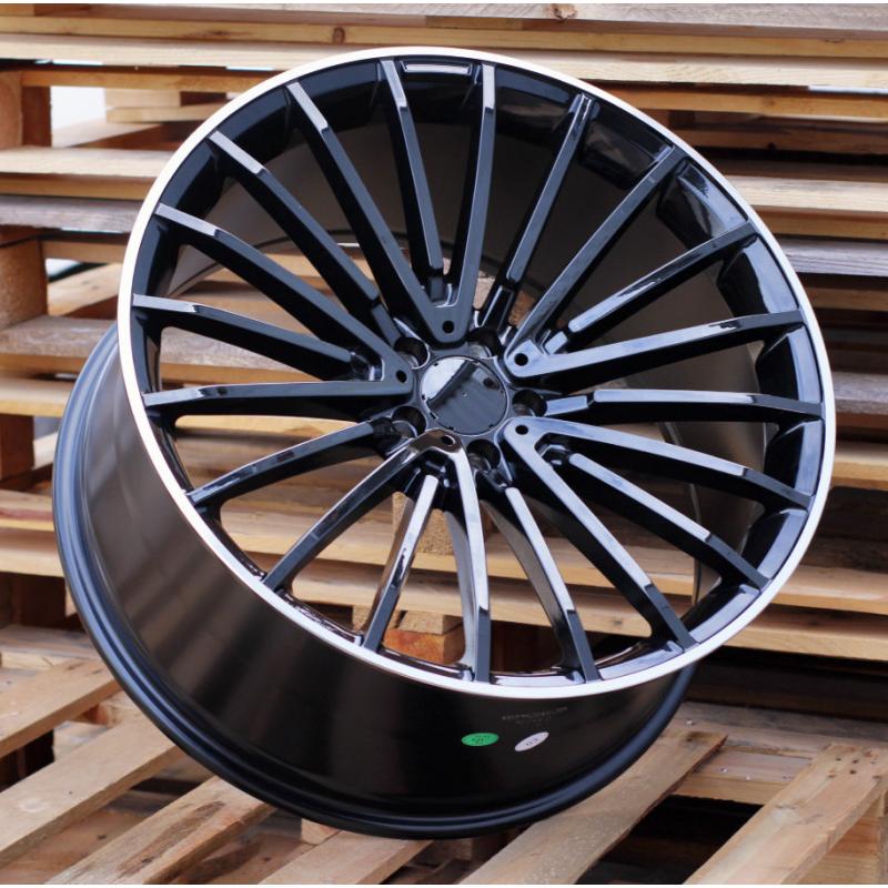 R21x10 5X112 ET 40 66.6 MR532 (BY1779) Black+Polished Lip (BLPL) For MER (Z1) (Rear+Front) R21x10 5X112 ET 40 66.6 MR532 (BY1779) Black+Polished Lip (BLPL) For MER (Z1) (Rear+Front)