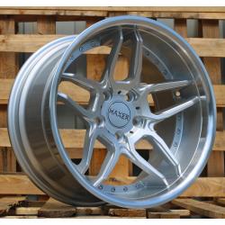 R18x10 5X120 ET 15 74.1 SSA01 (HX030) Silver+Polished Lip (SP) For HAXER (Z1) (Rear+Front)
