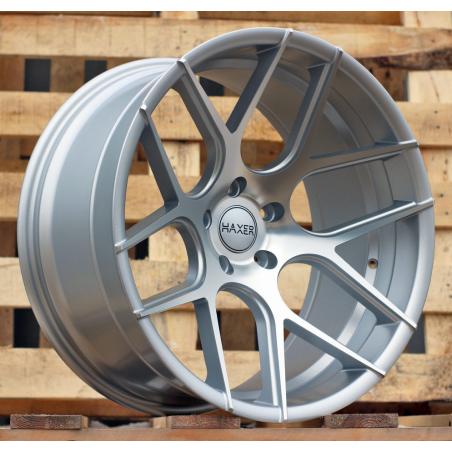 R20x9 5X120 ET 35 72.6 SSA03 (HX022) Polished Silver Half Matt+Powder Coating (MSHMPC) For HAXER (Z1) ())