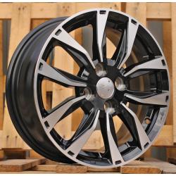 R15x6 4X100 ET 45 60.1 SW301 Black Polished (MB) For RACIN (P1)