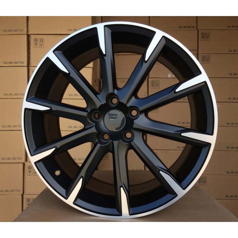 R19x8 5X108 ET 45 63.3 V516 (FE135) Black Polished Half Matt (MBHM) For VOLVO (P) R19x8 5X108 ET 45 63.3 V516 (FE135) Black Polished Half Matt (MBHM) For VOLVO (P)