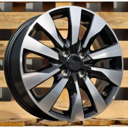 R16x6 4X100 ET 45 60.1 W1785 Black Polished (MB) For RACIN (Z5)