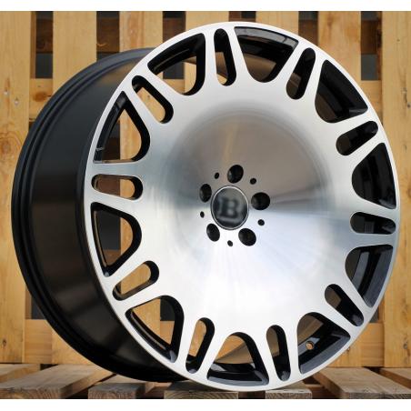 R22x9 5X112 ET 32 66.6 XE629 Black Polished (MB) For MER (K4) (HYBRID FORGED New BRABUS (Front+Rear))