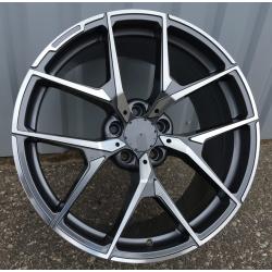 R20x8.5 5X112 ET 30 66.6 XE137 (BY1225) Grey Polished (MG) For MER (P) (Rear+Front (AKC 120 Eur))