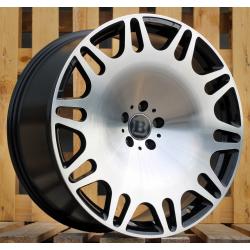 R22x10.5 5X112 ET 38 66.6 XE629 Black Polished (MB) For MER (P2+K4) (HYBRID FORGED New BRABUS (Front+Rear))