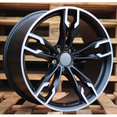 R20x9.5 5X120 ET 40 72.6 XE169 Black Polished Half Matt (MBHM) For BMW (P) ((AKC 120 Eur))