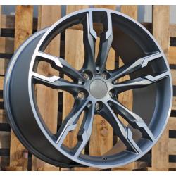 R20x8.5 5X112 ET 27 66.6 XE169 Grey Polished Half Matt (MGHM) For BMW (P) (Rear+Front)