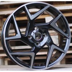 R15x6.5 4X108 ET 40 63.3 XE172 (BK5577) Black Polished (MB) For FORD (R)