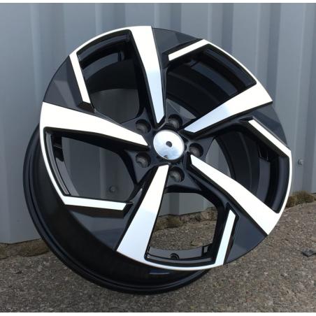 R16x6.5 5X114.3 ET 40 66.1 XE173 (BK5372) Black Polished (MB) For NISS (R)
