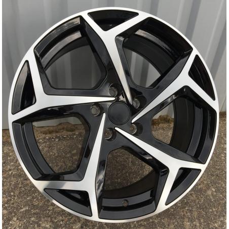 R18x8 5X112 ET 44 57.1 XE182 (BK5512) Black Polished (MB) For VW (K4)
