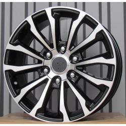 R19x7.5 6X139.7 ET 25 106.1 XE203 Black Polished (MB) For TOYOT (P1) (4x4)