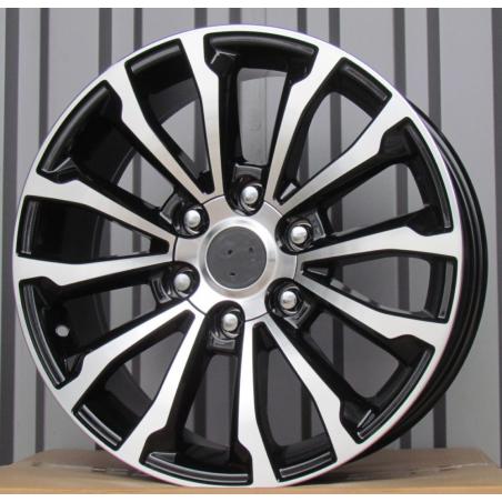 R19x7.5 6X139.7 ET 25 106.1 XE203 Black Polished (MB) For TOYOT (P1) (4x4)