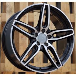 R19x8.5 5X112 ET 43 66.6 XE225 Black Polished (MB) For MER (K4) ((AKC 105 Eur))
