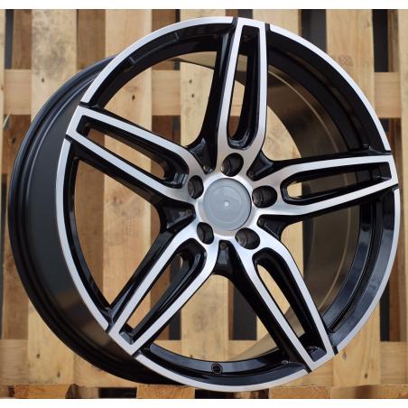 R19x8.5 5X112 ET 43 66.6 XE225 Black Polished (MB) For MER (K4) ((AKC 105 Eur))