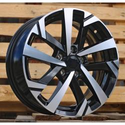 R15x6 5X100 ET 40 57.1 XE276 Black Polished (MB) For VW (R)