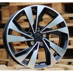 R15x6 5X100 ET 40 57.1 XE277 Black Polished (MB) For VW (P2)