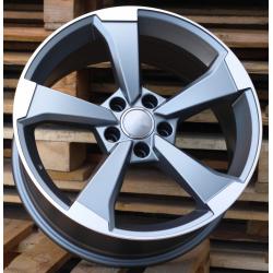 R18x8 5X112 ET 45 66.5 XE351 (BY1491) Grey Polished Half Matt (MGHM) For AUD (Z3)
