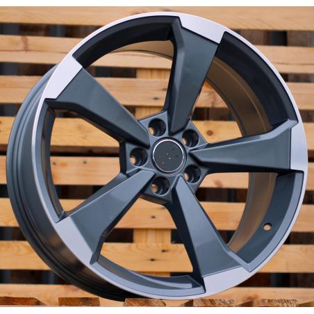 R19x8.5 5X112 ET 32 66.5 XE351 (BY1491) Grey Polished (MG) For AUD (Z3)