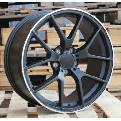 R19x8 5X112 ET 38 66.6 XE384 (IN5461) Black Matt+Polished Lip (BMPL) For MER (K3)