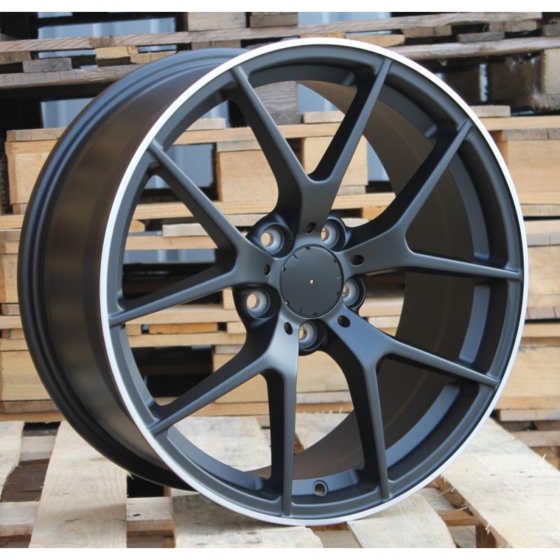R19x8 5X112 ET 38 66.6 XE384 (IN5461) Black Matt+Polished Lip (BMPL) For MER (K3) R19x8 5X112 ET 38 66.6 XE384 (IN5461) Black Matt+Polished Lip (BMPL) For MER (K3)
