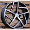 R19x8 5X112 ET 45 57.1 XE442 (BK5717) Black Polished (MB) For VW (K4) ((AKC 85 Eur))