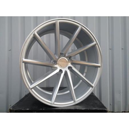R19x9 5X120 ET 35 72.6 XF096 Polished Silver (MS) For RACIN (K7) ((Left) Style Vossen (AKC 70 Eur))