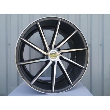 R19x9 5X120 ET 35 72.6 XF096 Grey Polished (MG) For RACIN (K3) ((Left) Style Vossen (AKC 70 Eur))