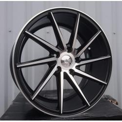 R20x9 5X120 ET 38 74.1 XF099 (QC177) Black Polished (MB) For RACIN (K3) ((AKC 80 Eur)(RIGHT) Style Vossen)