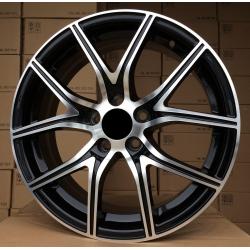 R16x6.5 5X98 ET 38 58.1 XF165 Black Polished+Powder Coating (MBPC) For RACIN (P1)
