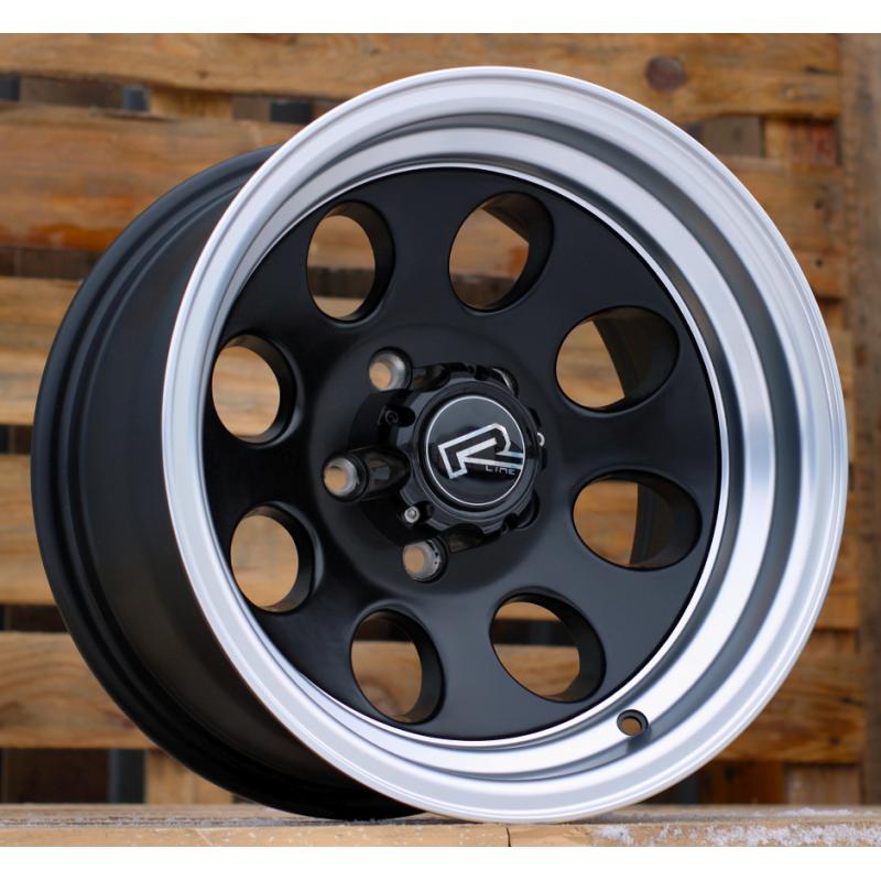 R15x8 5X114.3 ET M20 83.1 XF171 Black Half Matt+Polished Lip (BLHMPL) For 4X4 (R) R15x8 5X114.3 ET M20 83.1 XF171 Black Half Matt+Polished Lip (BLHMPL) For 4X4 (R)